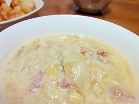 白菜と玉葱のポテトポタージュ